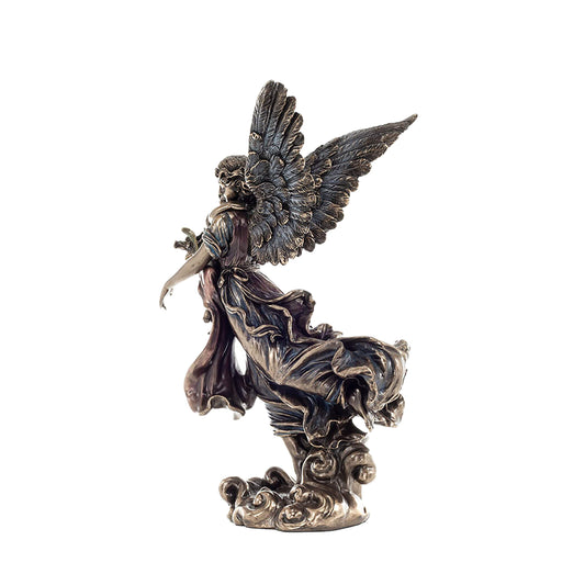 Guardian Angel with Child 27cm Veronese Cold-Cast Bronze Statue – Symbol of Protection and Love