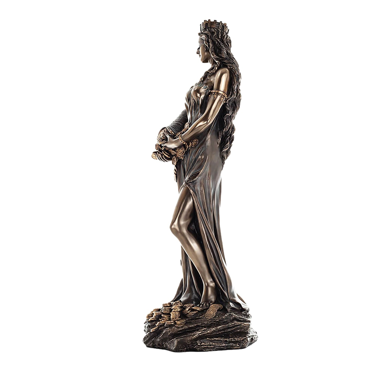 Fortuna Goddess of Luck Statue – 71cm Veronese Cold-Cast Bronze Roman Mythology Figurine