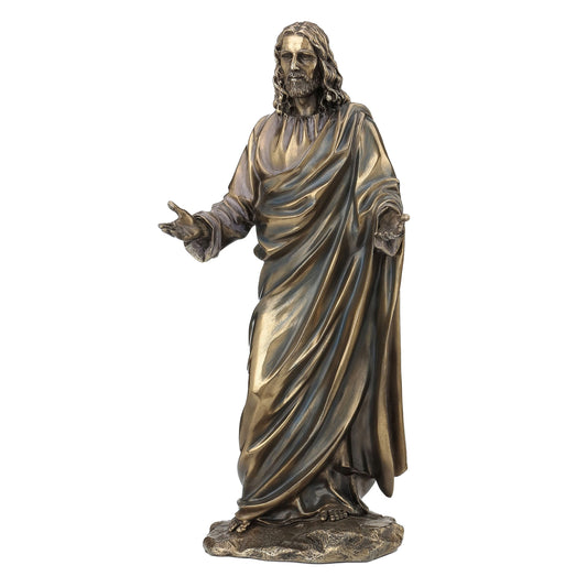 Jesus Christ 30cm Veronese Cold-Cast Bronze Statue – Sacred Christian Figurine