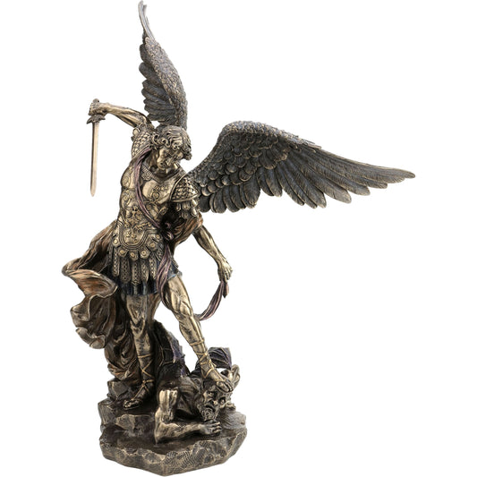 Archangel Saint Michael 73cm Veronese Cold-Cast Bronze Statue – Defender of Heaven Figurine