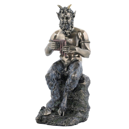 Pan God of the Wild 25cm Veronese Cold-Cast Bronze Statue