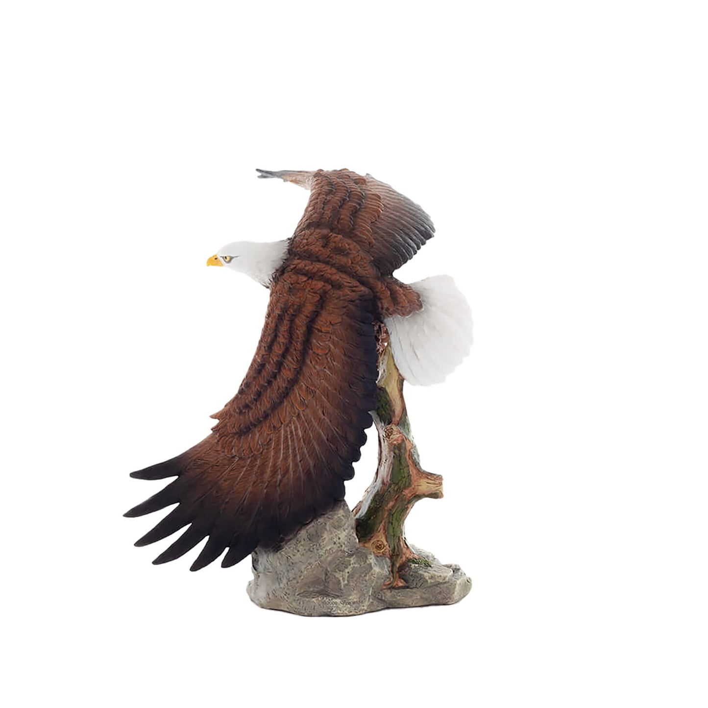 Bald Eagle Statue – 40x29cm Veronese Cold-Cast Bronze Majestic American Symbol Figurine