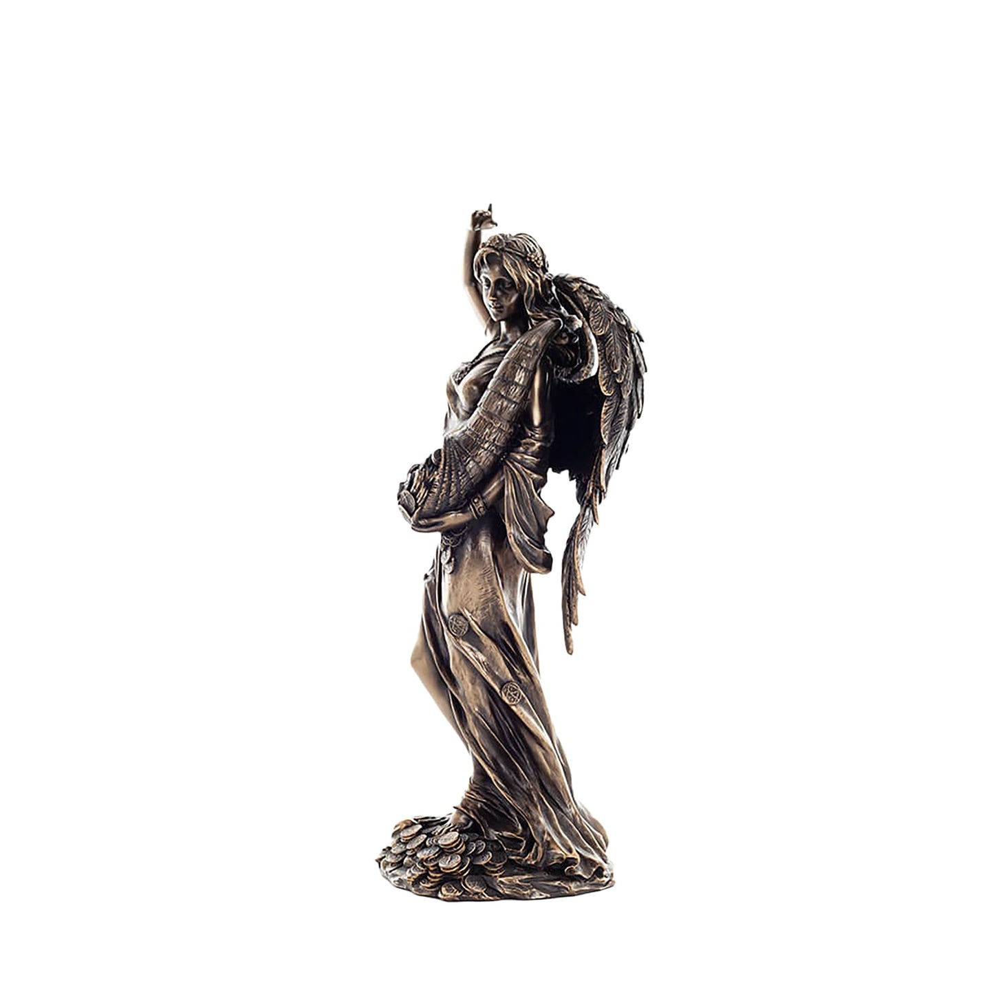 Fortuna Goddess of Luck Statue – 29,5cm Veronese Cold-Cast Bronze Roman Mythology Figurine