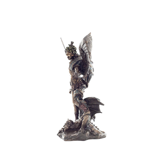 Archangel Saint Michael 28cm Veronese Cold-Cast Bronze Statue – Defender of Faith Figurine