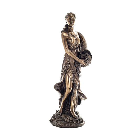 Fortuna Goddess of Luck Statue – 32cm Veronese Cold-Cast Bronze Roman Mythology Figurine