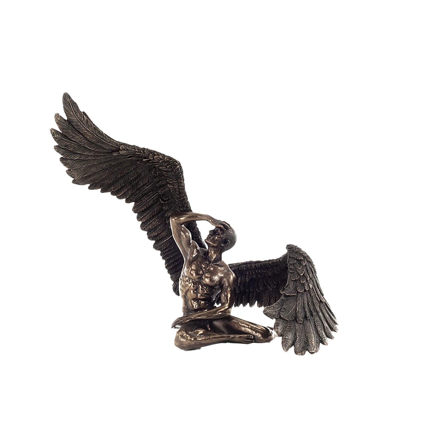 Fallen Angel 27.5cm Veronese Cold-Cast Bronze Statue – Symbol of Despair and Redemption