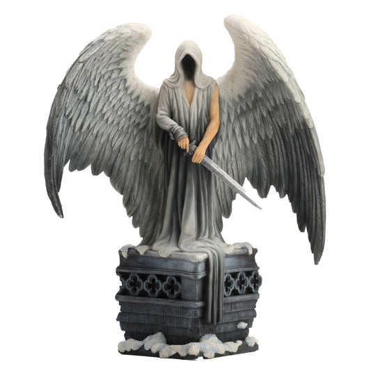 Dark Angel of Death Statue – 28x32.5cm Veronese Cold-Cast Resin Gothic Fantasy Figurine
