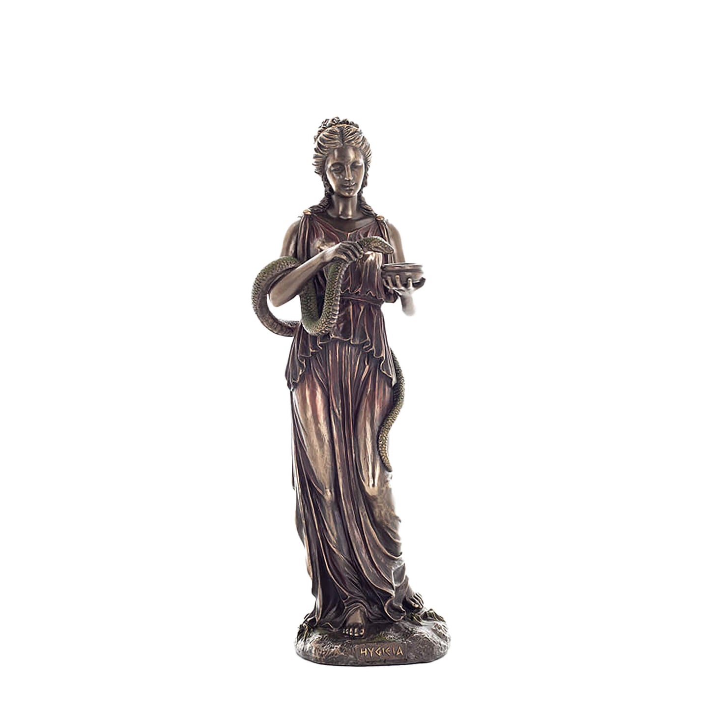 Hygeia Greek Goddess of Health Statue – 27.5cm Veronese bronze figurine