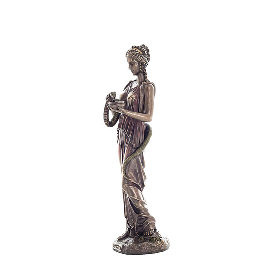 Hygeia Greek Goddess of Health Statue in cold-cast bronze by Veronese