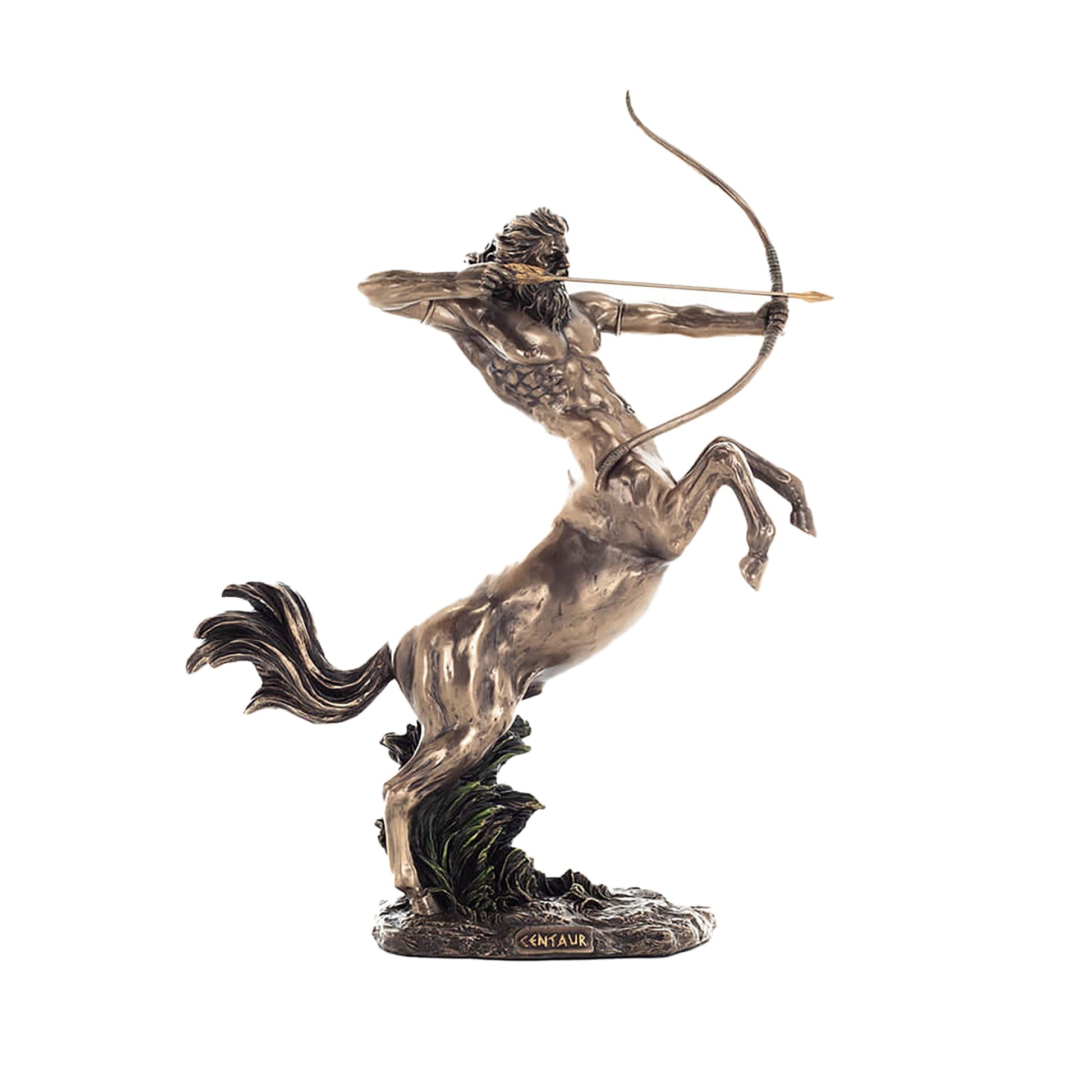 Centaur Archer Bronze Statue front view, 17.8 cm cold-cast