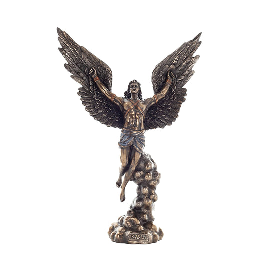 Nike Winged Victory Bronze Statue front view, cold-cast