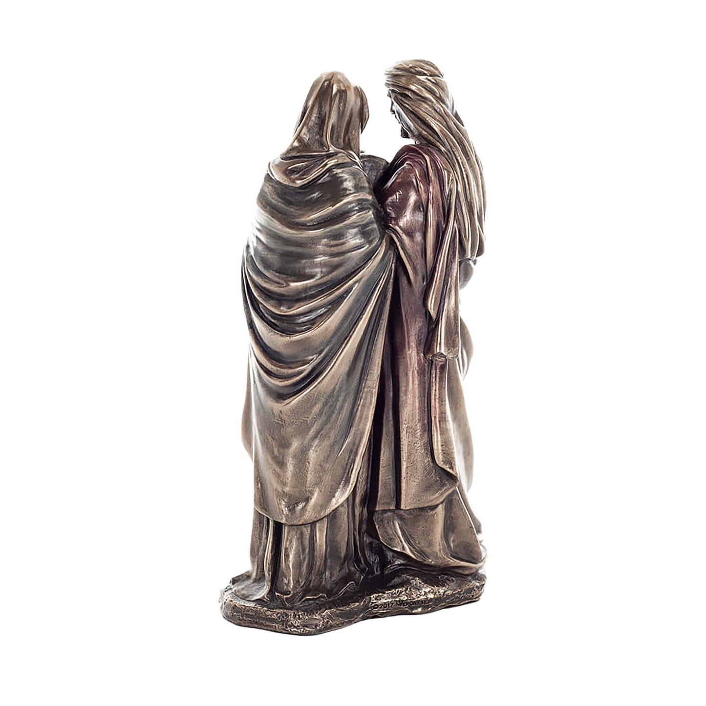 Holy Family 22cm Veronese Cold-Cast Bronze Statue – Joseph, Mary & Baby Jesus Figurine