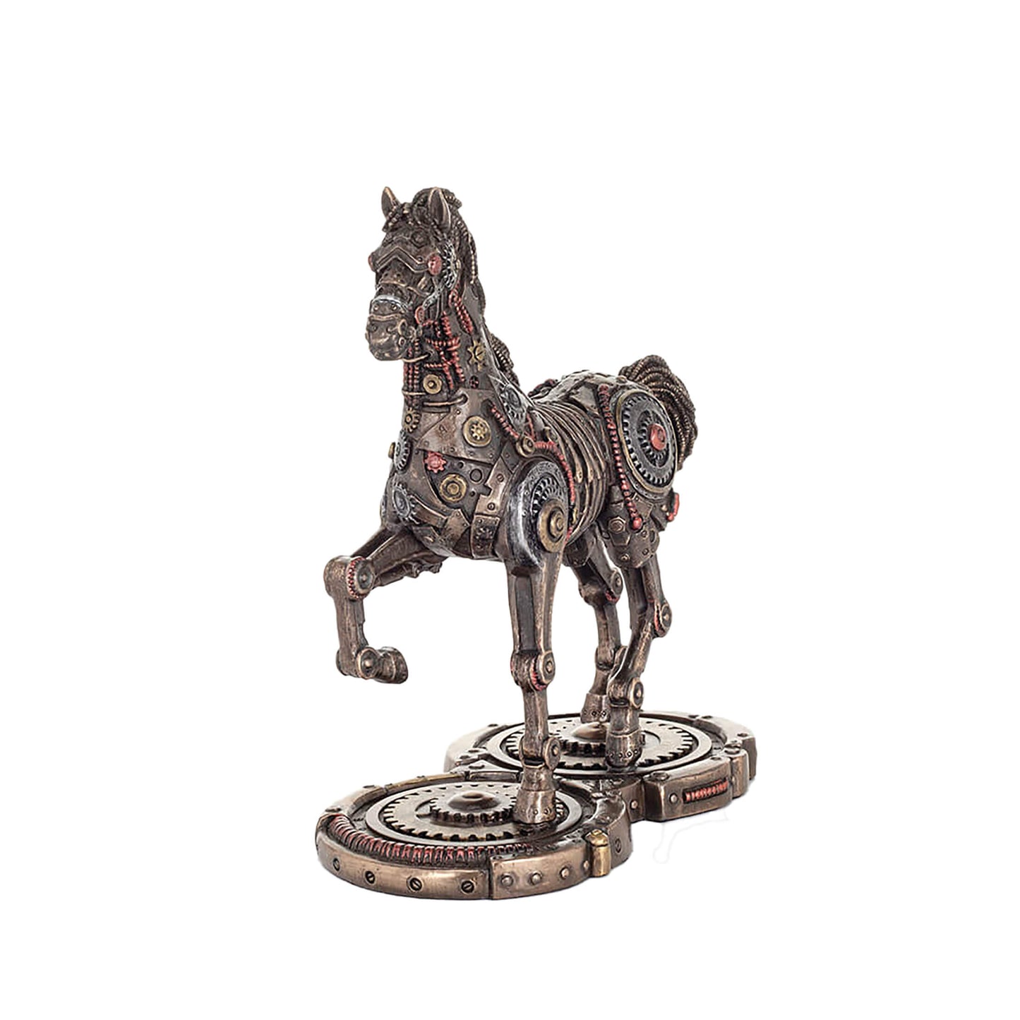 Steampunk Horse 24cm Veronese Cold-Cast Bronze Statue – A Mechanical Masterpiece