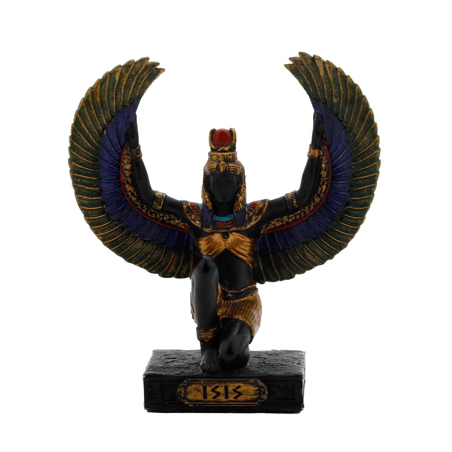 Isis – Egyptian Goddess of Magic & Motherhood Resin Statue with Gold Accents (8.5cm) by Veronese Design