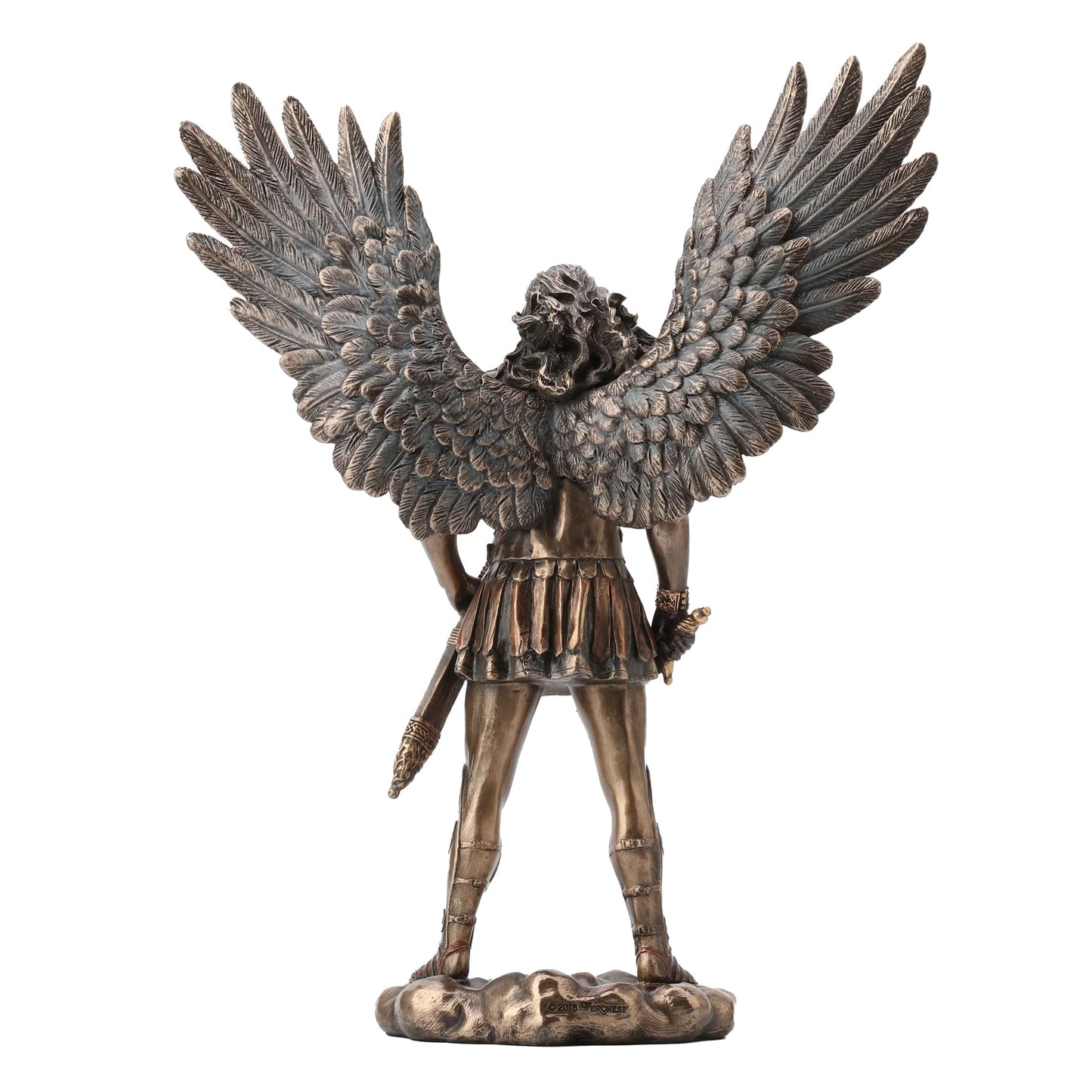 Archangel Saint Michael 27,5cm Veronese Cold-Cast Bronze Statue – Heavenly Guardian Figurine