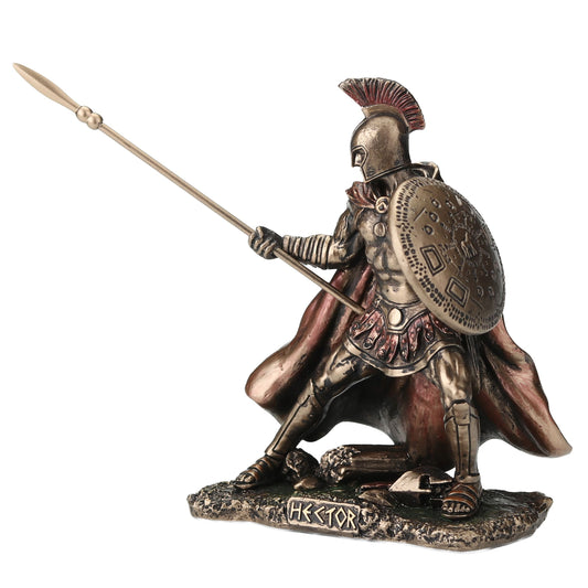 Hector Trojan Warrior Statue by Veronese – angled view, cold-cast bronze