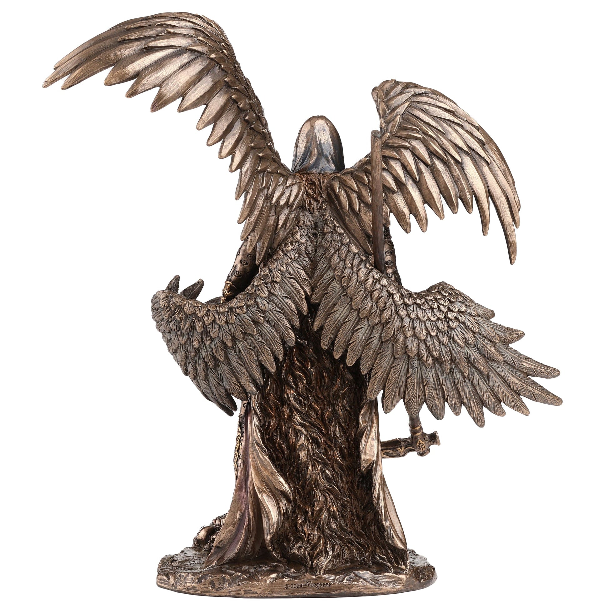 Archangel Azrael Statue bronze figurine on base for home decor