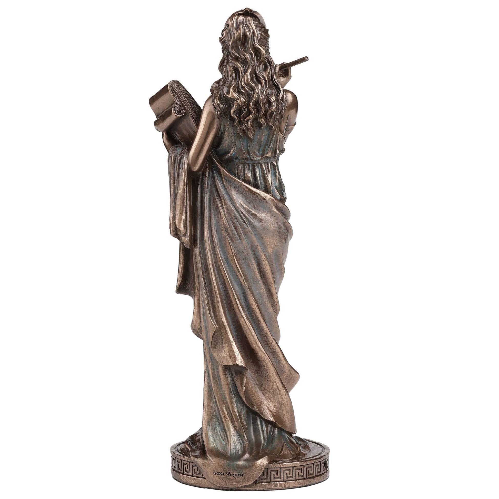 Calliope Muse of Epic Poetry Statue Greek mythology figurine on base