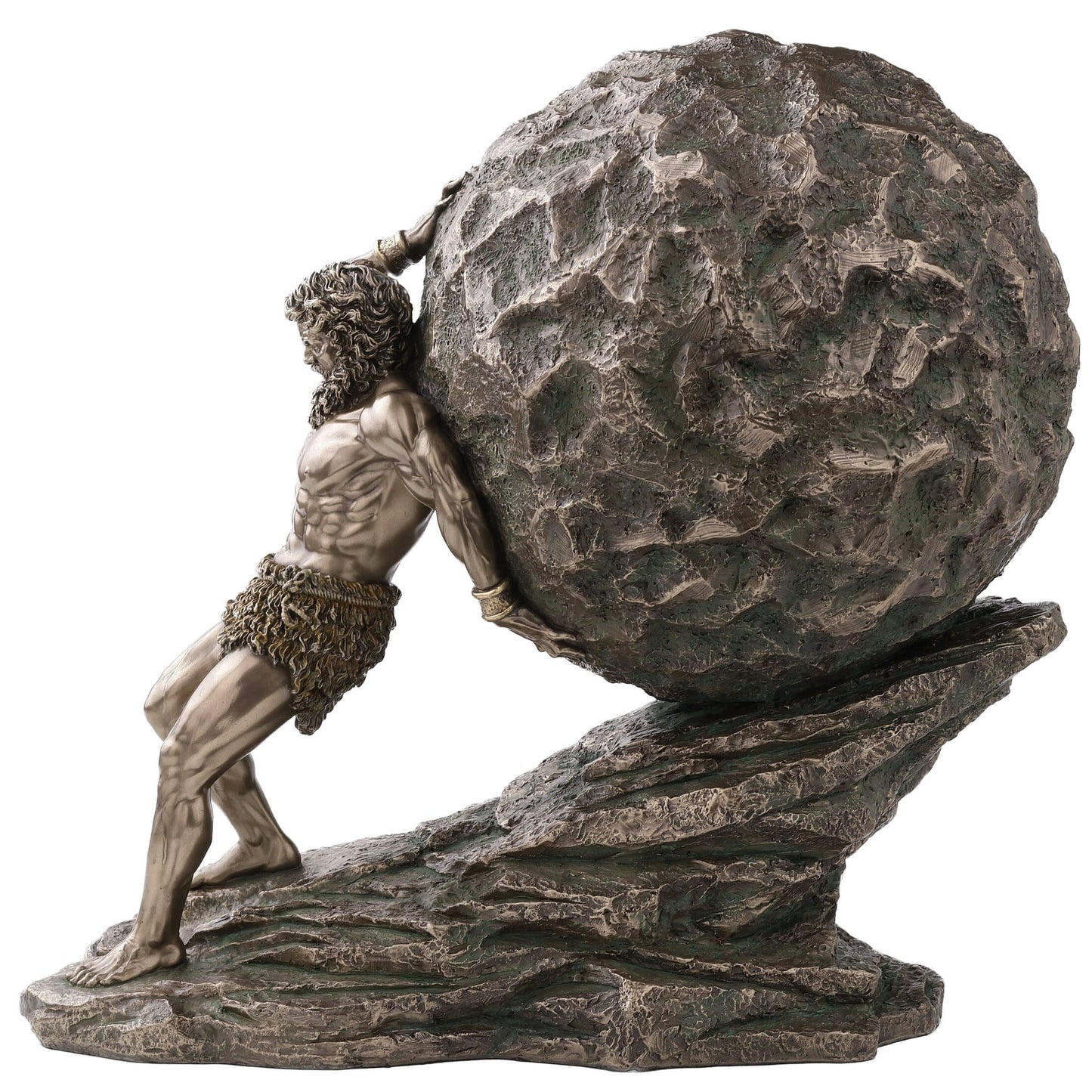 Sisyphus Statue on base Greek mythology decor figurine