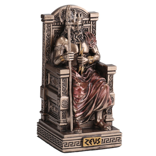 Zeus Sitting On Throne 8.5cm Veronese Statue
