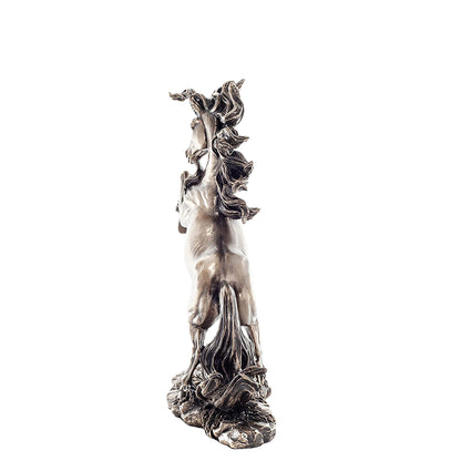 Unicorn 30cm Veronese Cold-Cast Bronze Statue – Majestic Fantasy Horse Figurine