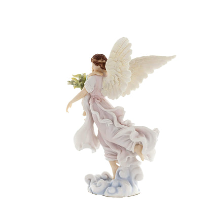 Guardian Angel with Child 27cm Hand-Painted Statue – Symbol of Love and Protection