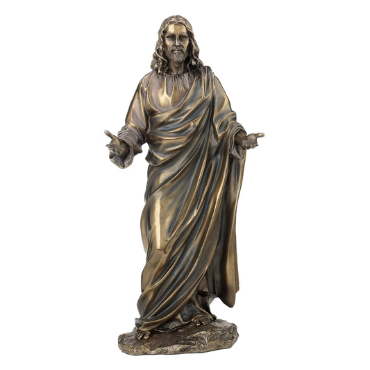 Jesus Christ 30cm Veronese Cold-Cast Bronze Statue – Sacred Christian Figurine