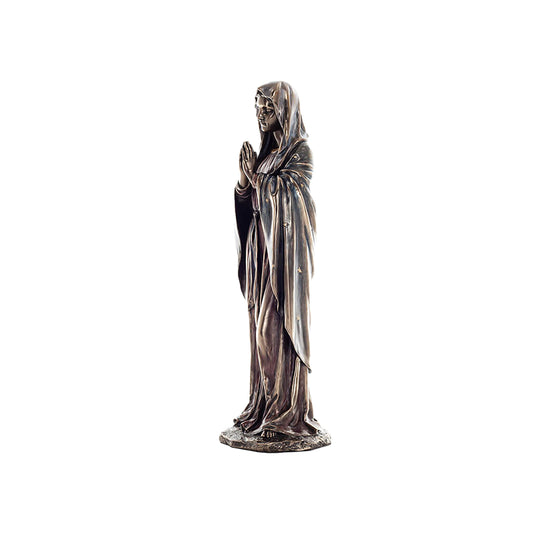 Virgin Mary 30cm Veronese Cold-Cast Bronze Statue – Praying Madonna Figurine