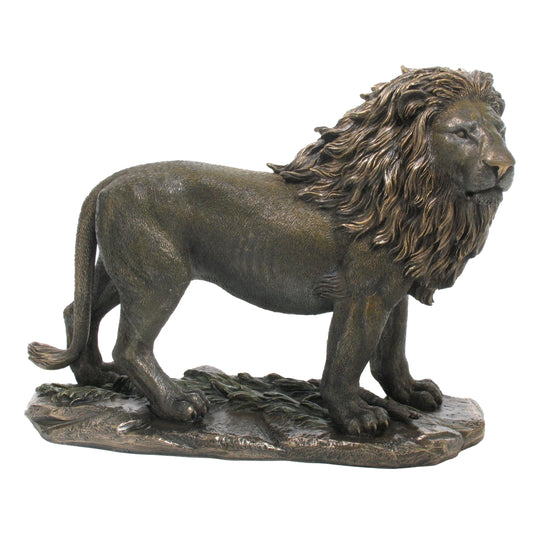 Majestic Lion Statue – 34x26.5cm Veronese Cold-Cast Bronze King of the Jungle Figurine