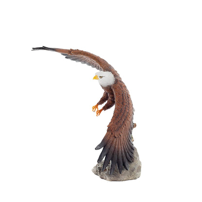 Bald Eagle Statue – 40x29cm Veronese Cold-Cast Bronze Majestic American Symbol Figurine