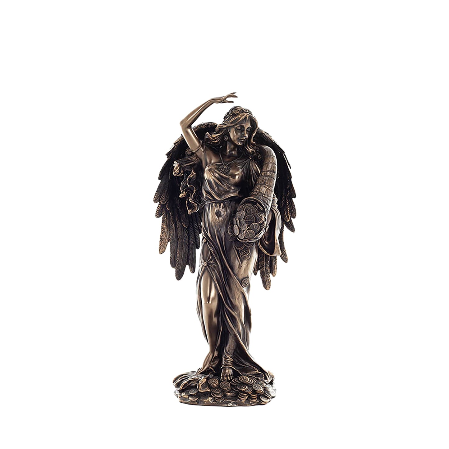 Fortuna Goddess of Luck Statue – 29,5cm Veronese Cold-Cast Bronze Roman Mythology Figurine