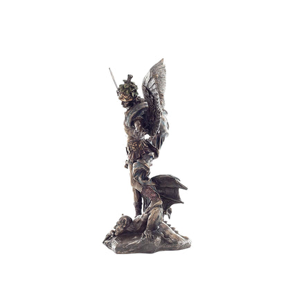 Archangel Saint Michael 28cm Veronese Cold-Cast Bronze Statue – Defender of Faith Figurine