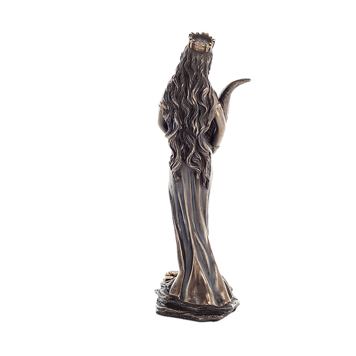 Fortuna Goddess of Luck Statue – 18,5cm Veronese Cold-Cast Bronze Roman Mythology Figurine