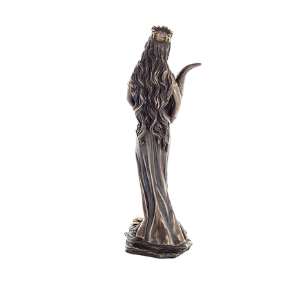 Fortuna Goddess of Luck Statue – 18,5cm Veronese Cold-Cast Bronze Roman Mythology Figurine