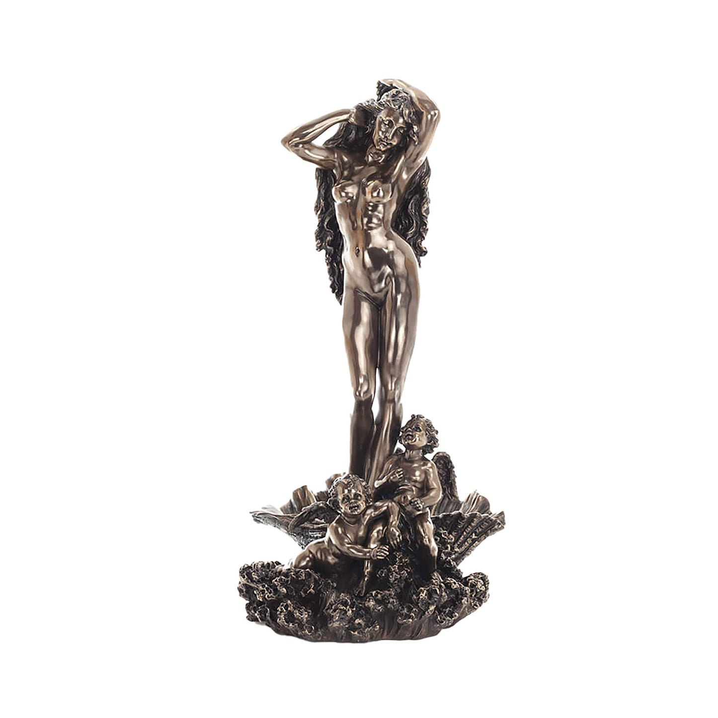 Aphrodite Rising from the Sea Statue – Veronese 72cm Cold-Cast Bronze Greek Goddess Figurine
