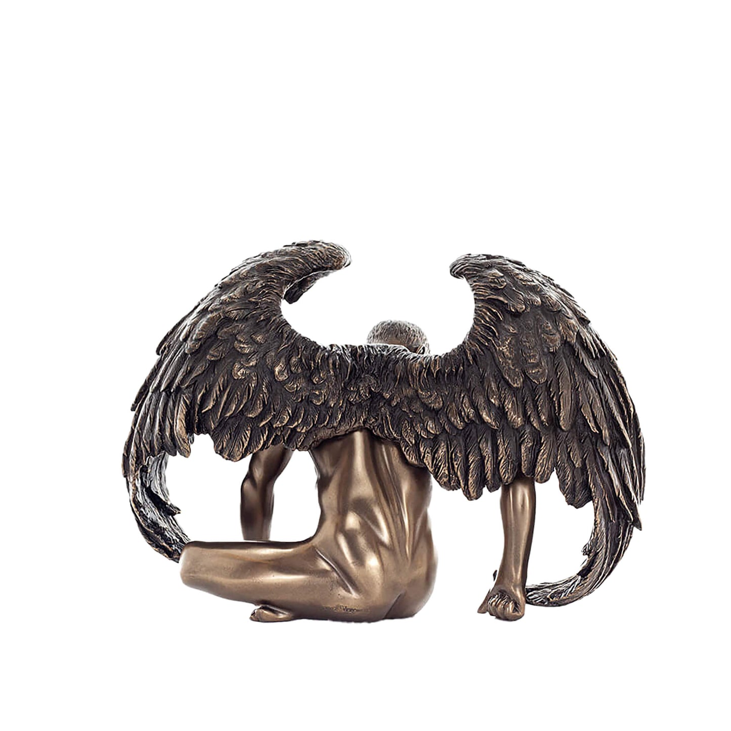 Fallen Angel 20x14cm Veronese Cold-Cast Bronze Statue – Symbol of Sorrow and Redemption