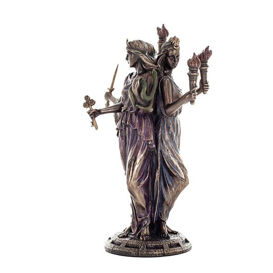 Hecate Triple Goddess – 21cm Veronese Cold-Cast Bronze Statue