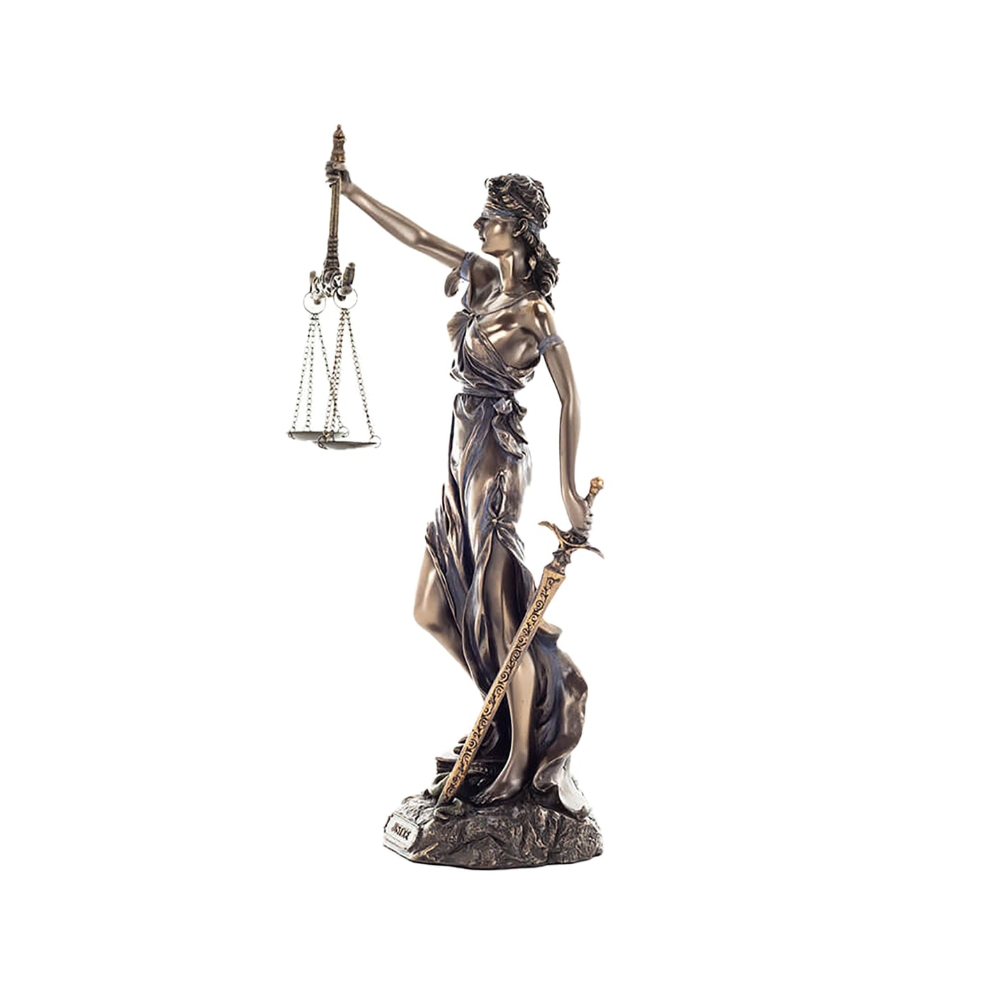 Themis Goddess of Justice Statue – 30cm Veronese Cold-Cast Bronze Greek Mythology Figurine