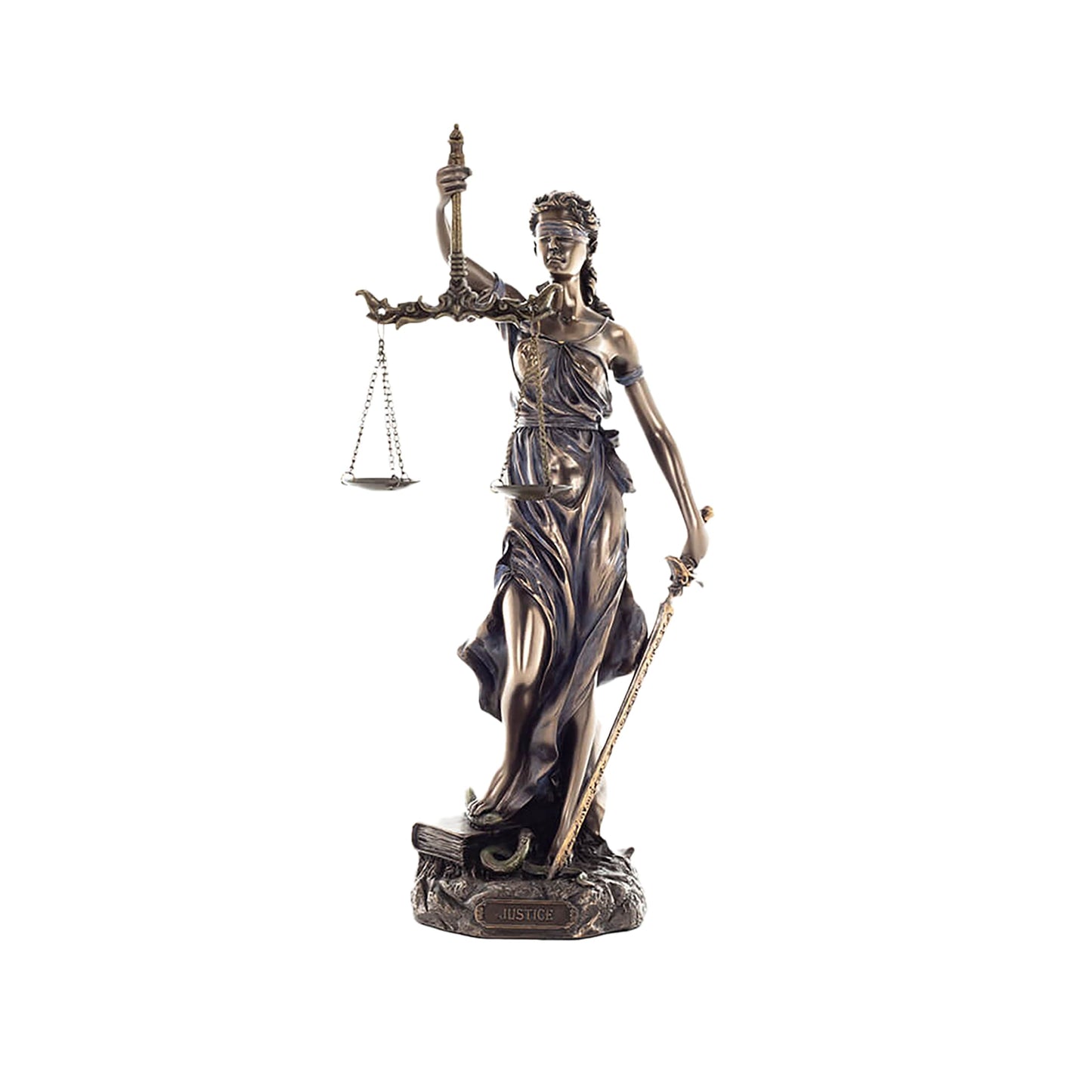 Themis Goddess of Justice Statue – 30cm Veronese Cold-Cast Bronze Greek Mythology Figurine