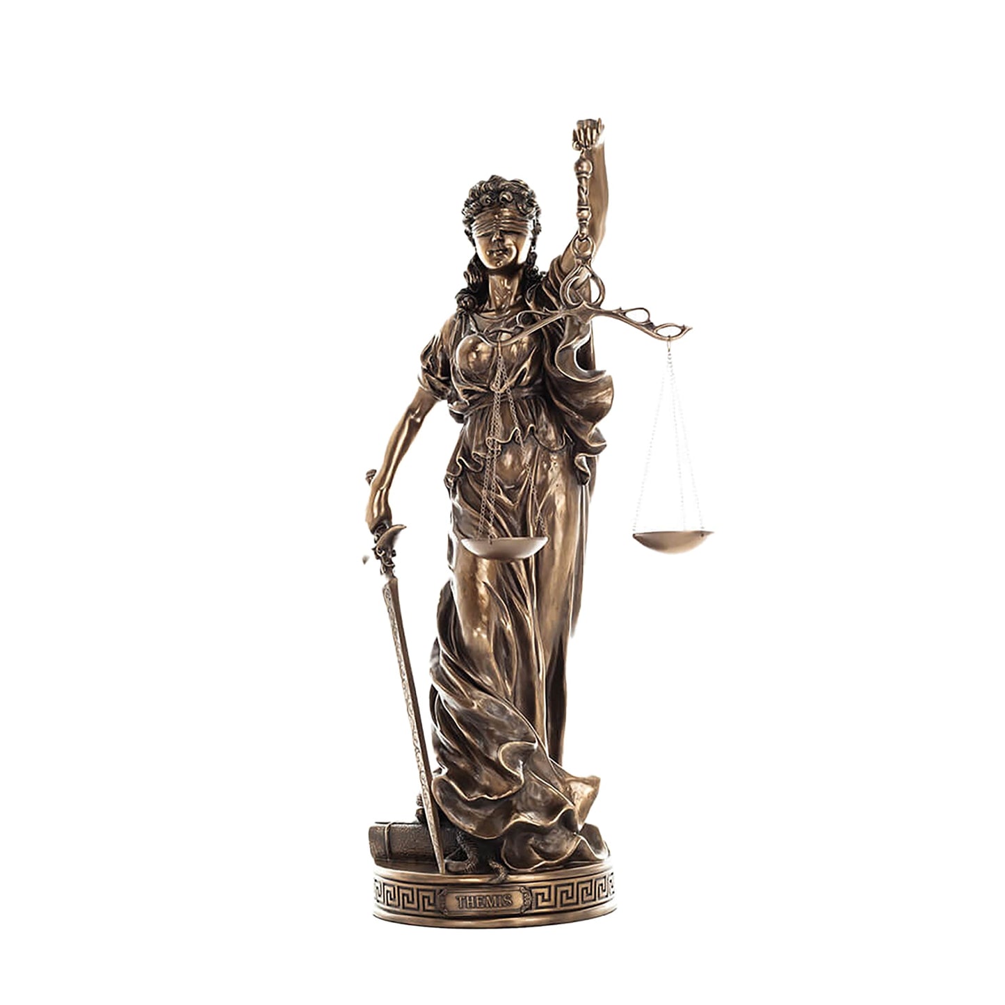 Themis Goddess of Justice Statue – 60cm Veronese Cold-Cast Bronze Greek Mythology Figurine