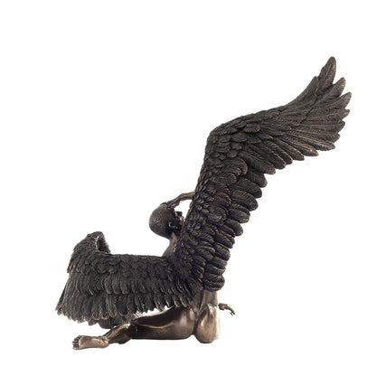 Fallen Angel 27.5cm Veronese Cold-Cast Bronze Statue – Symbol of Despair and Redemption