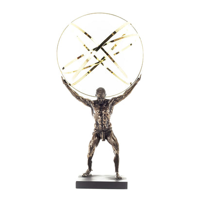 Atlas Titan Bronze Statue front view, 50 cm