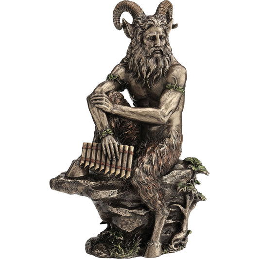 Pan God of the Wild 30.5cm Veronese Cold-Cast Bronze Statue