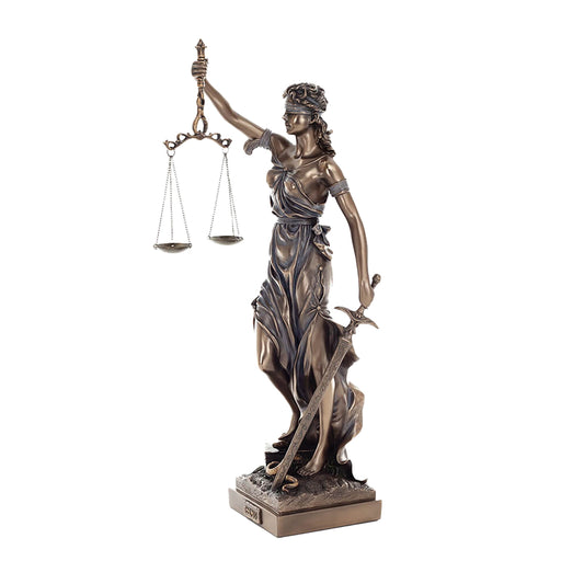 Themis Goddess of Justice Statue in cold-cast bronze – Greek mythology figurine by Veronese