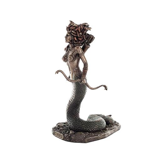 Medusa Archer Statue – 21cm Veronese Cold-Cast Bronze Greek Mythology Figurine