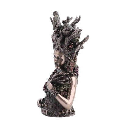 Veronese Design Gaia Mother Earth Statue - 26cm Bronze Finish Nature Goddess Sculpture