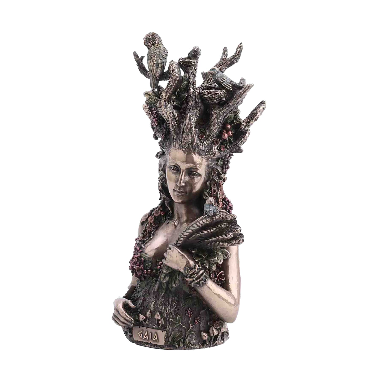 Veronese Design Gaia Mother Earth Statue - 26cm Bronze Finish Nature Goddess Sculpture