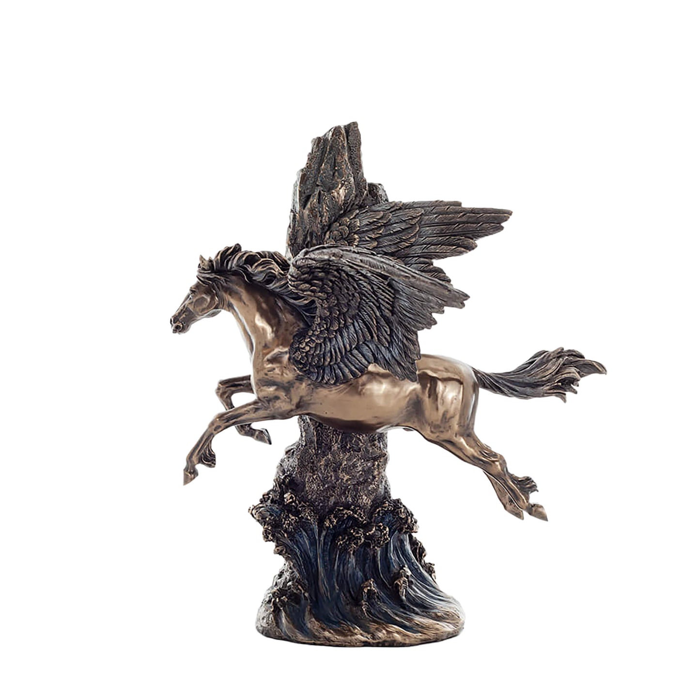 Pegasus 35cm Veronese Cold-Cast Bronze Statue – Majestic Winged Horse of Mythology