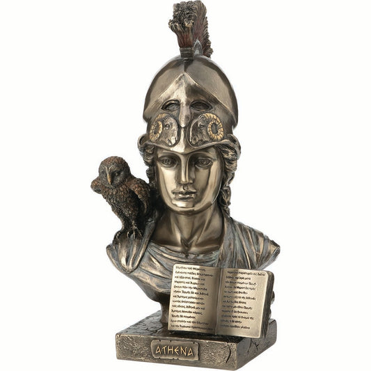 Athena Bust Goddess of Wisdom and War 21,5cm Veronese Statue