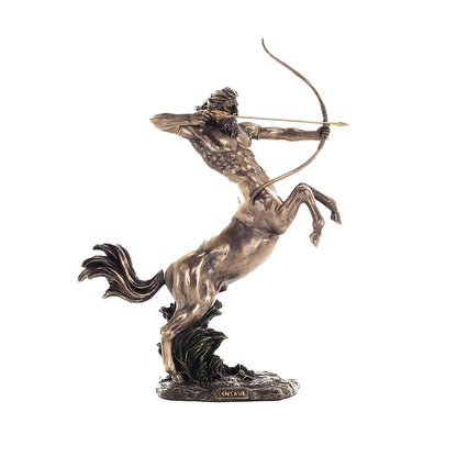 Centaur Archer Bronze Statue front view, 17.8 cm cold-cast